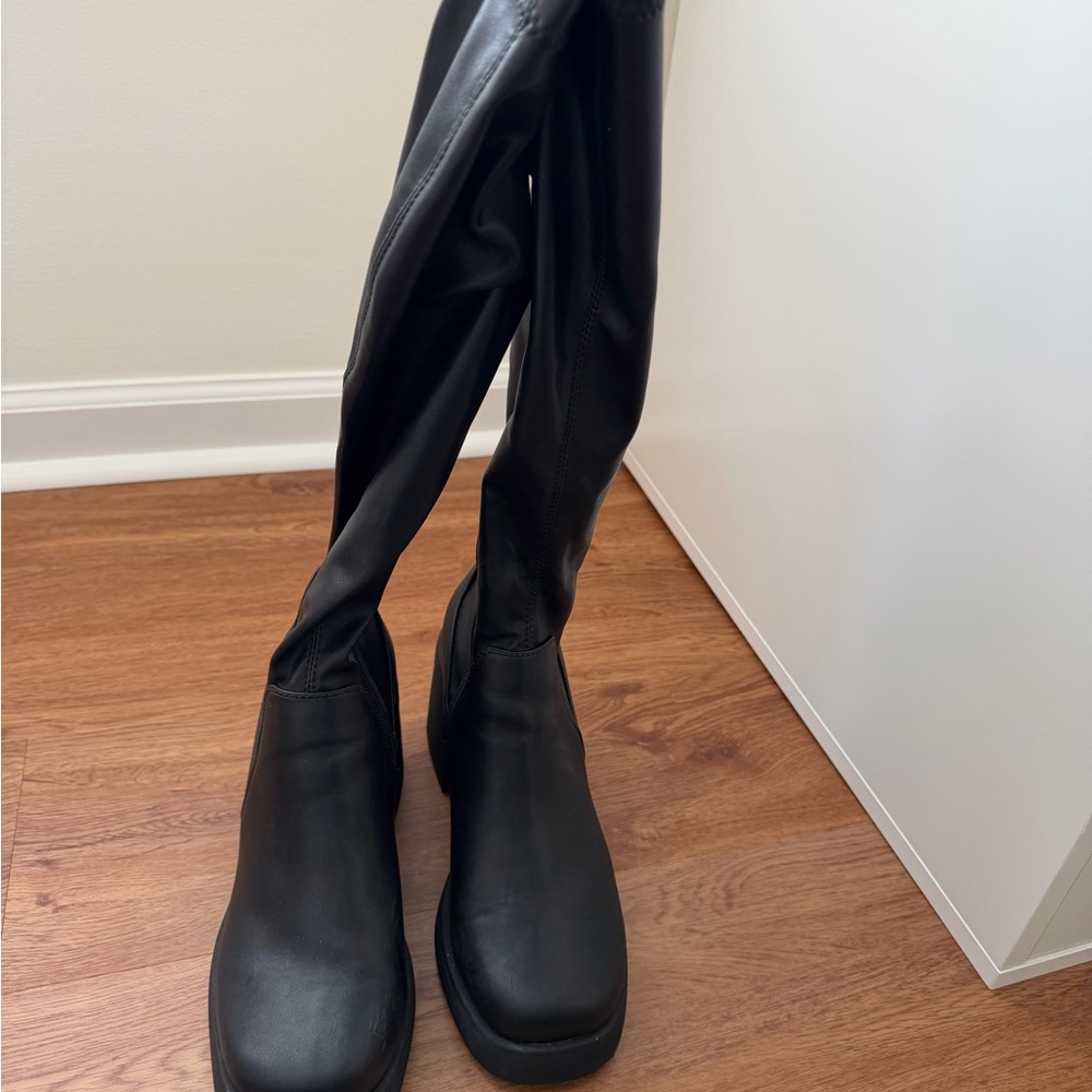 Madden Girl Black Over the Knee Boots